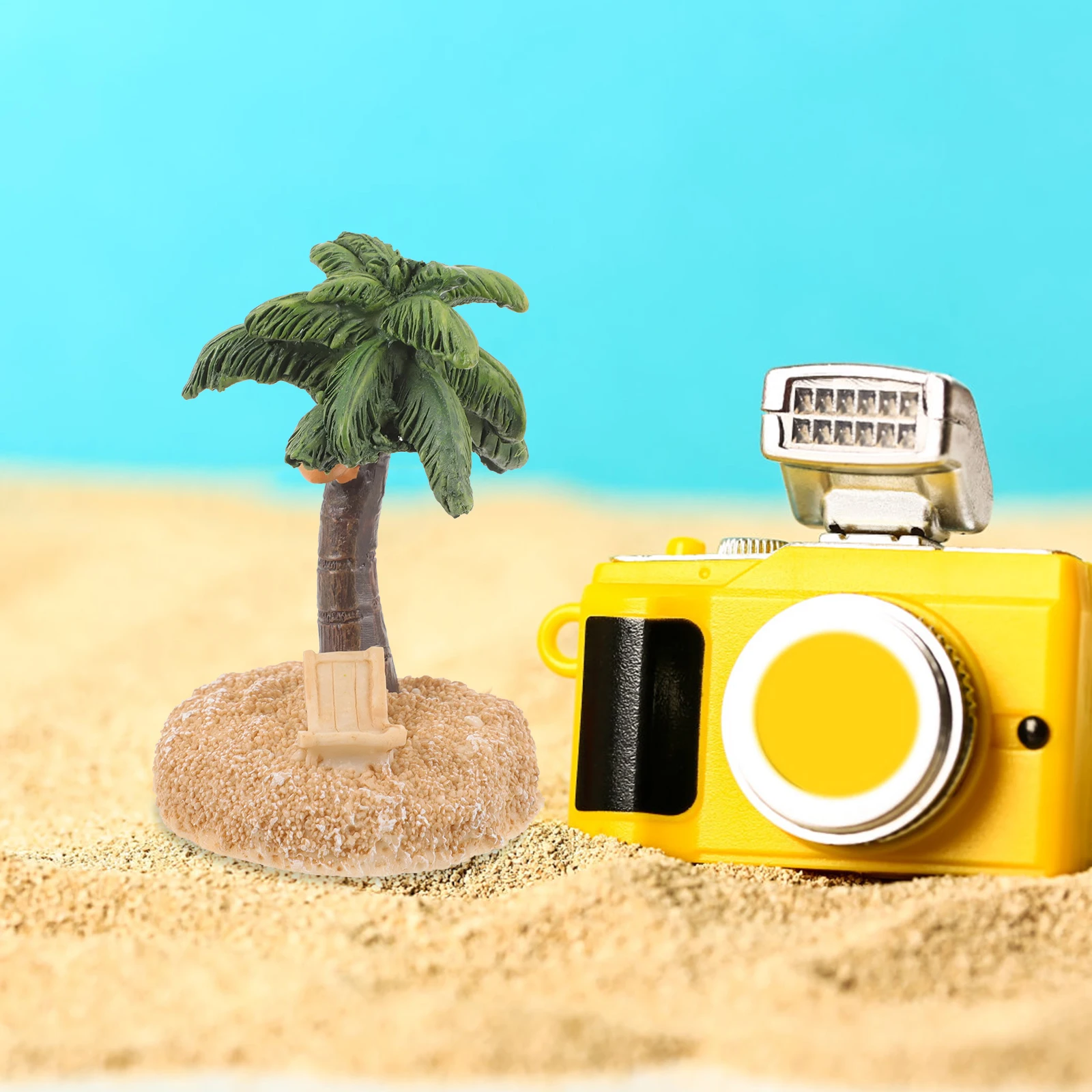 

10 шт. 6x5x7 дерево из смолы 5 см смола DIY миниатюрный декор L пейзаж мини-кокосовый декор пляж S модель стола