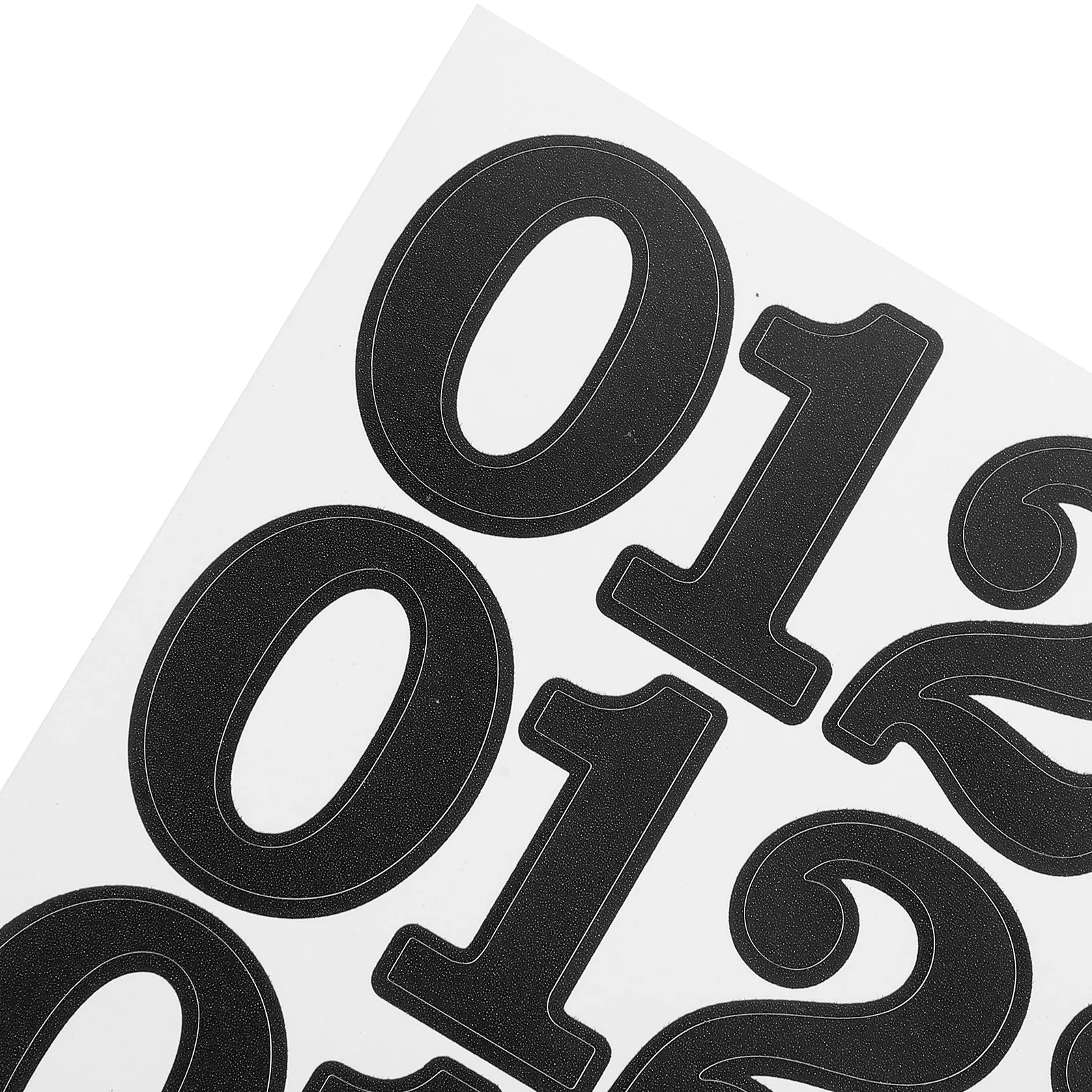 6Sheets Number Decals Waterproof Self-Adhesive Sports Stickers for Football Hockey Baseball Softball