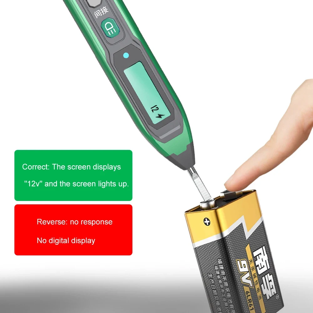 Penna di prova per Display digitale LAOA tensione Zero Live Conduction/Off Detection penna di prova speciale per elettricisti 12-250V