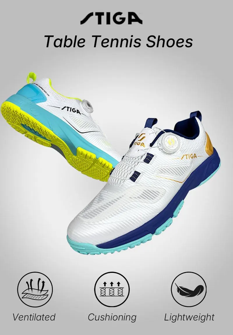 STIGA Tischtennisschuhe H621 H651 Professionelle Hallenschuhe für Herren und Damen, Ping-Pong-Sneaker, leicht und langlebig – Detail 1