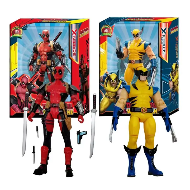 

2025Super War Deadpool & Wolverine Фигурка 1/10 X-Men Limited Guardians Of The Galaxy Lord Мультяшные игрушки для детей Рождественский подарок