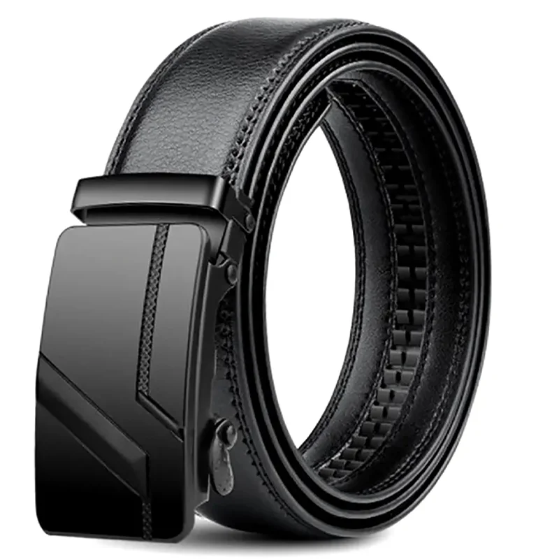 Hoge kwaliteit herenriem 110 cm 120 cm 130 cm luxe riem, zwarte heren automatische gesp jeans herenriem pakriem