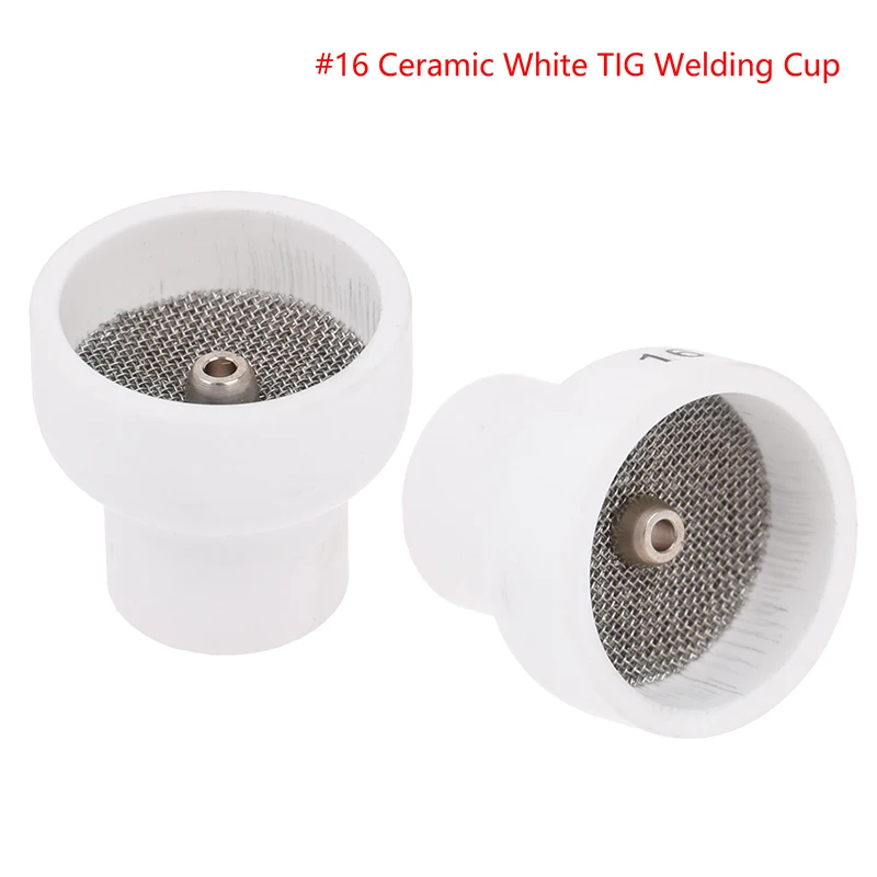 #12/16 Ceramic White TIG Welding Cup White Ceramic Nozzle Alumina Cup For WP9/20/17/18/26 Tig Welding Torch