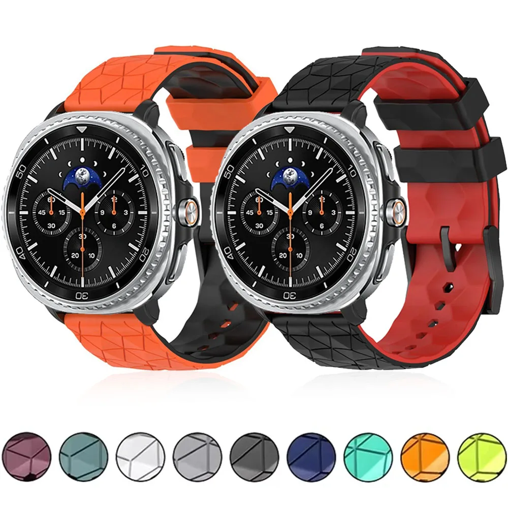 Silikonarmband für Samsung Galaxy Watch Ultra 47 mm 2025, Sportarmband für Galaxy Watch 8 40 mm, 44 mm, klassisches 46 mm-Zubehör