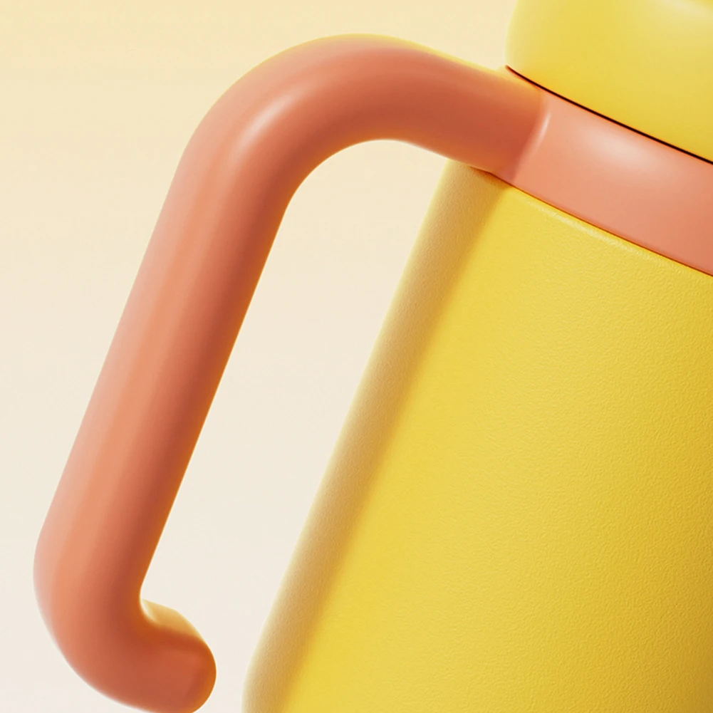 

Стальные кружки для воды с ручкой, 24 унции, с изображением кита, для детей, подростков и взрослых