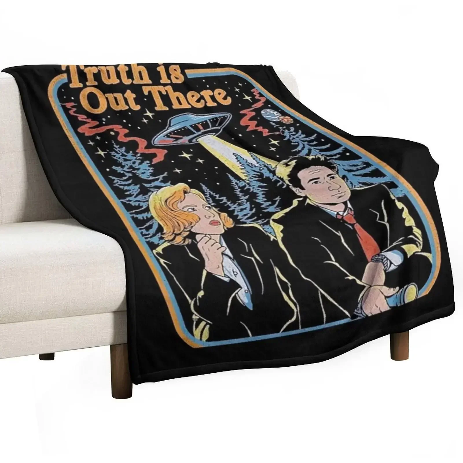 The truth is out there - X Files funny, The truth is out there - X Files is hilarious Throw Blanket Sofa Soft Beds Blankets