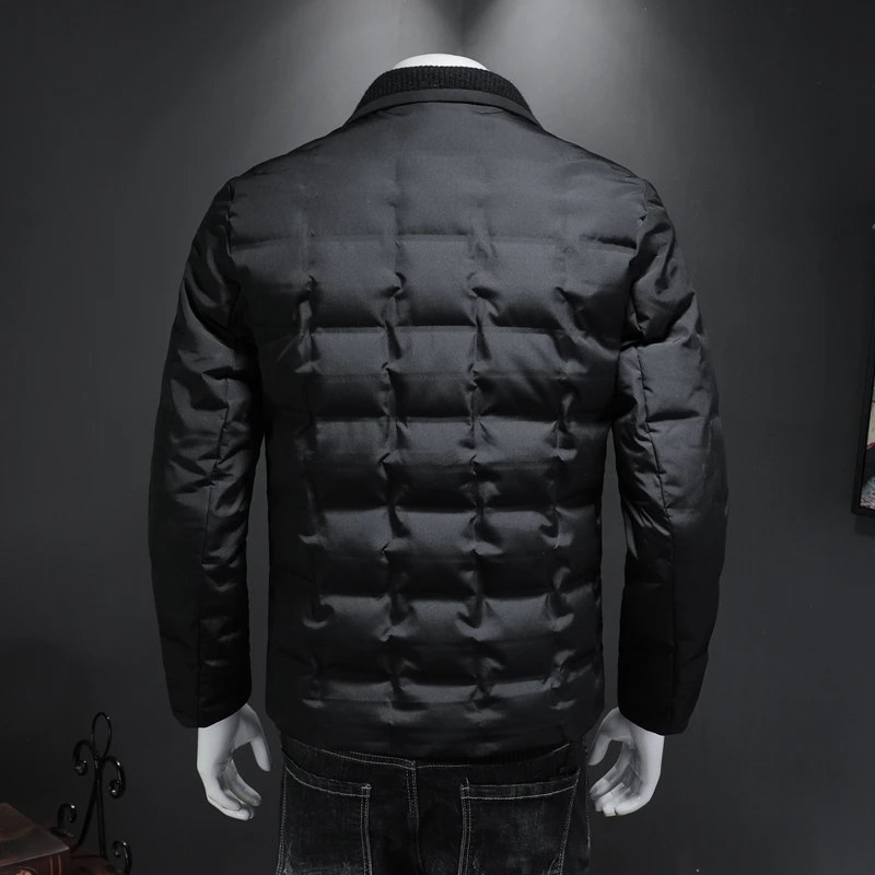 Chaqueta de plumón de pato blanco para hombre, abrigo cálido grueso, alta calidad, 2023, 90%, novedad de invierno, 80%