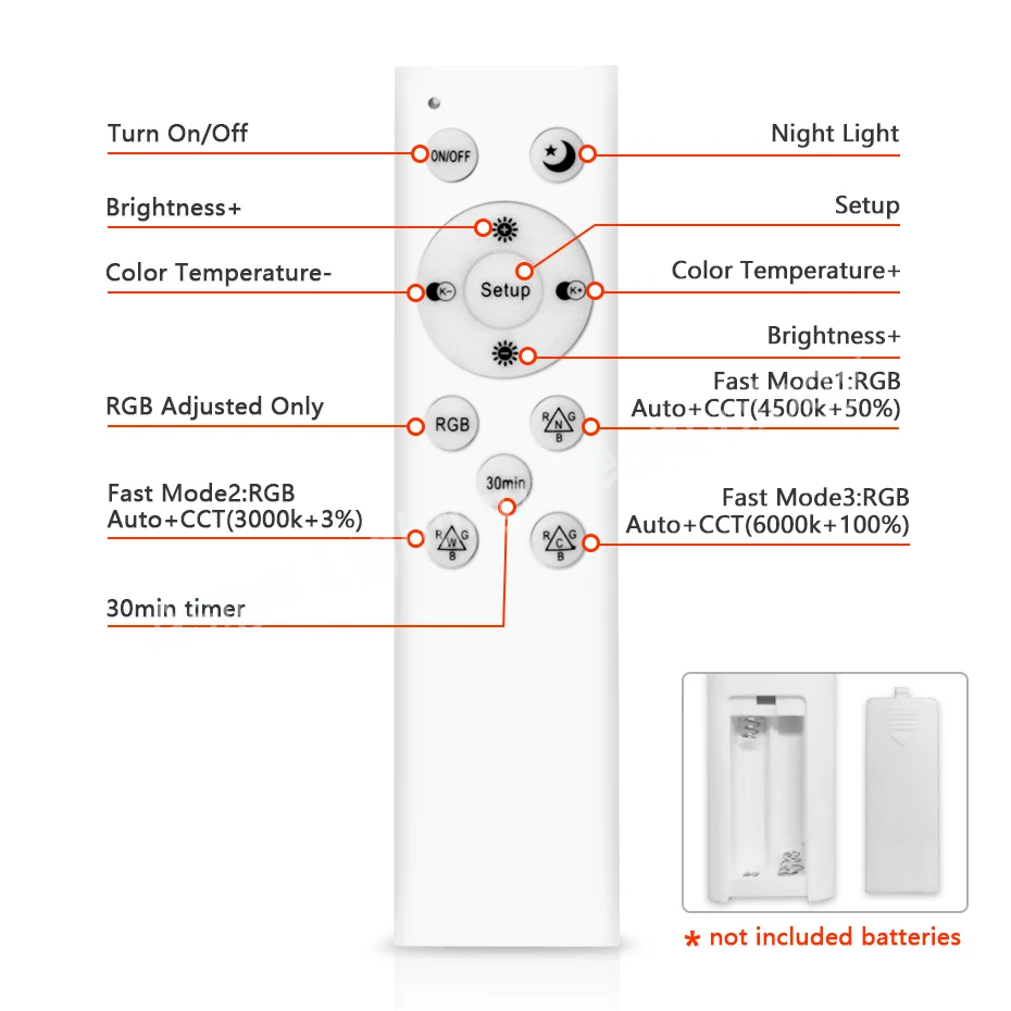 Lámpara de techo LED moderna con Wifi, cambio de Color regulable con luz nocturna, RGB + CW + WW, Control por voz, Alexa, para sala de estar, Tuya, 40W