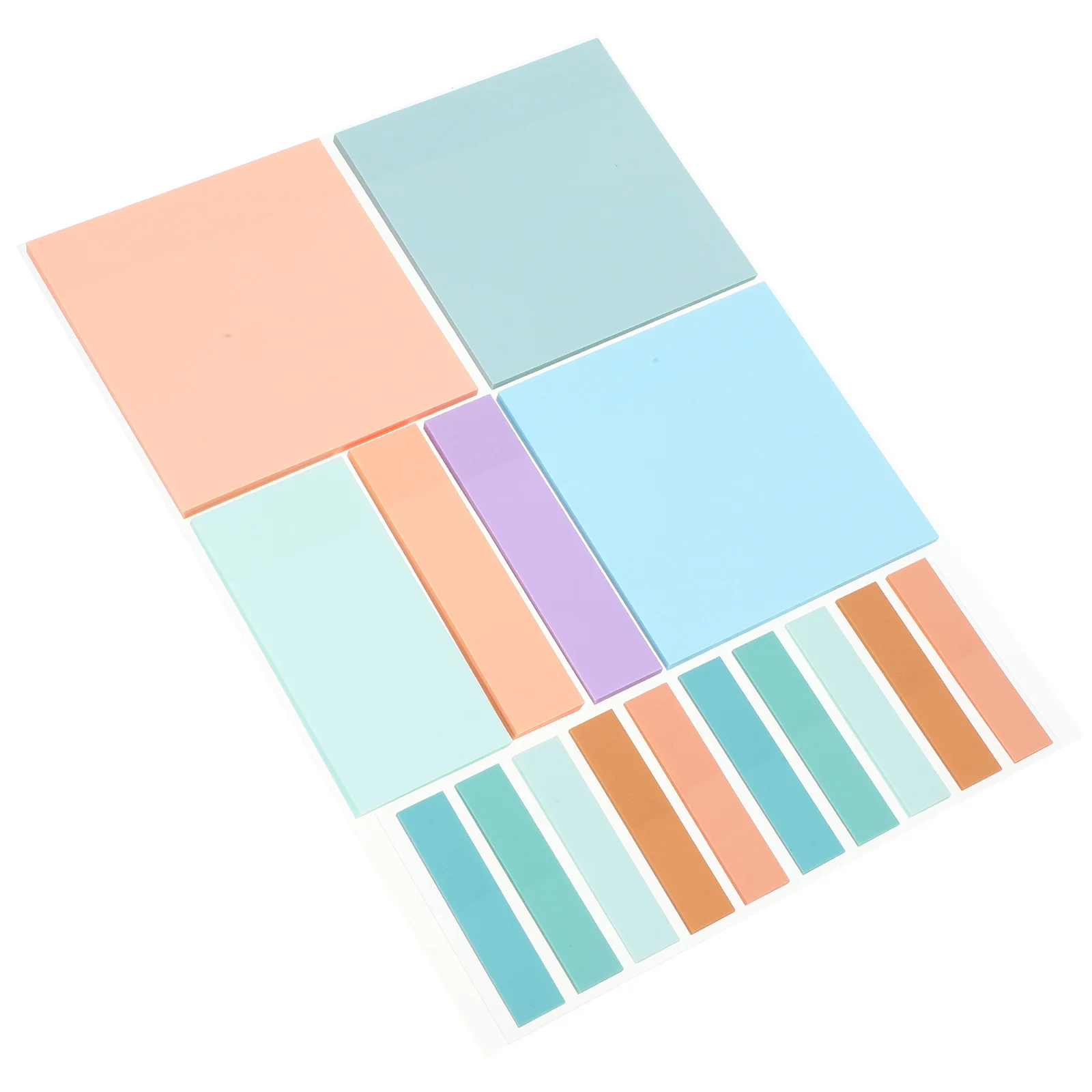 500 pçs almofadas de memorando autoadesivas tearable papel nota adesivos escritório uso doméstico portátil compacto notas de memorando escrita suave