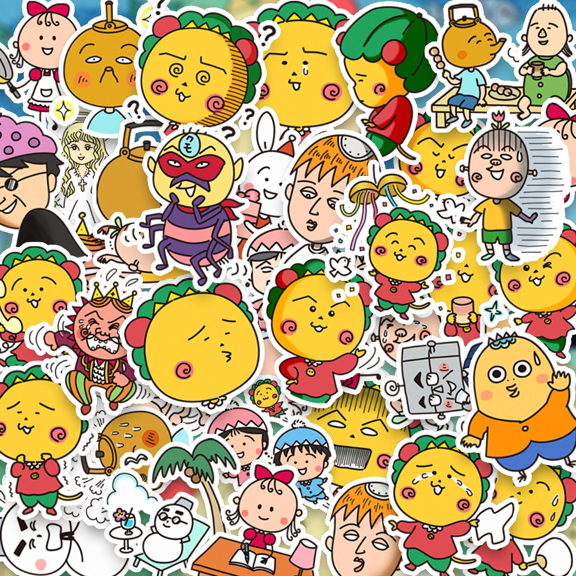 40PCS Cojicoji stickers cherry meatballs anime peripheral stickers for stationery decoration desktop wall books DIY