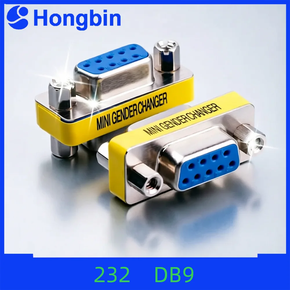 VGA 15Pin DB9 9Pin Male to Male/Female to Female/Male to Female Mini Gender Changer Adapter RS232 Serial Plug Com Connector