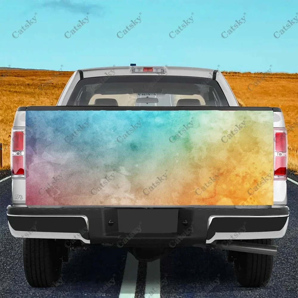 

Watercolor Truck Tailgate Sticker Decal Wrap Vinyl High-Definition Print Graphic Suitable for Pickup Trucks Weatherproof