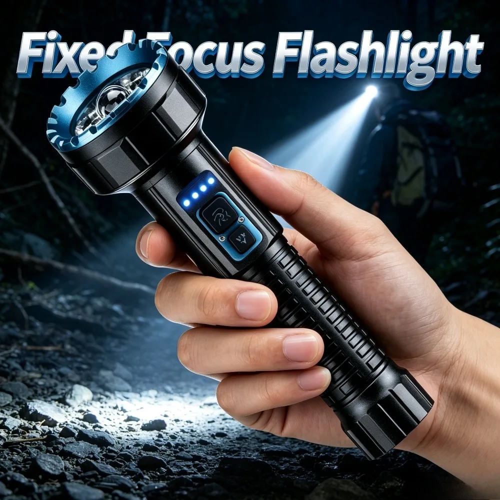 COB Ultra Bright Dual Side Lighting Camping Lamp Fixed Focus Torch with Magnetic Hook for Camping Night Atmosphere Lighting