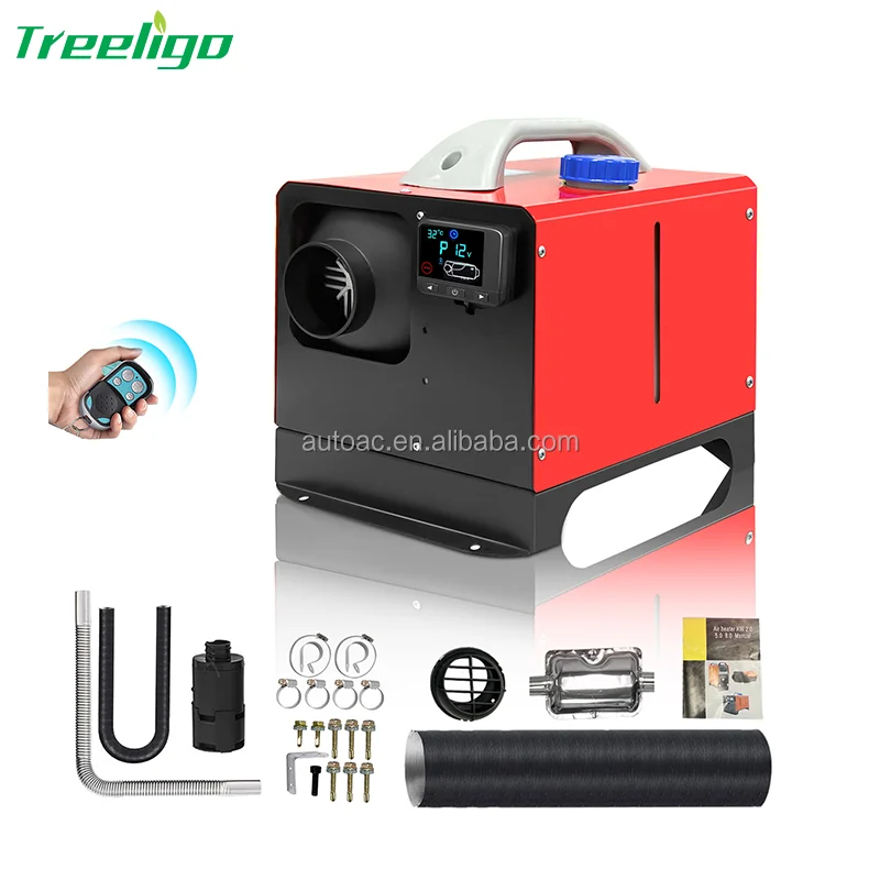 Automatic Car Heater Universal All In One Diesel Fuel Water Heater Light Trucks Heavy Truck Cab Air Diesel Parking Heater 5KW
