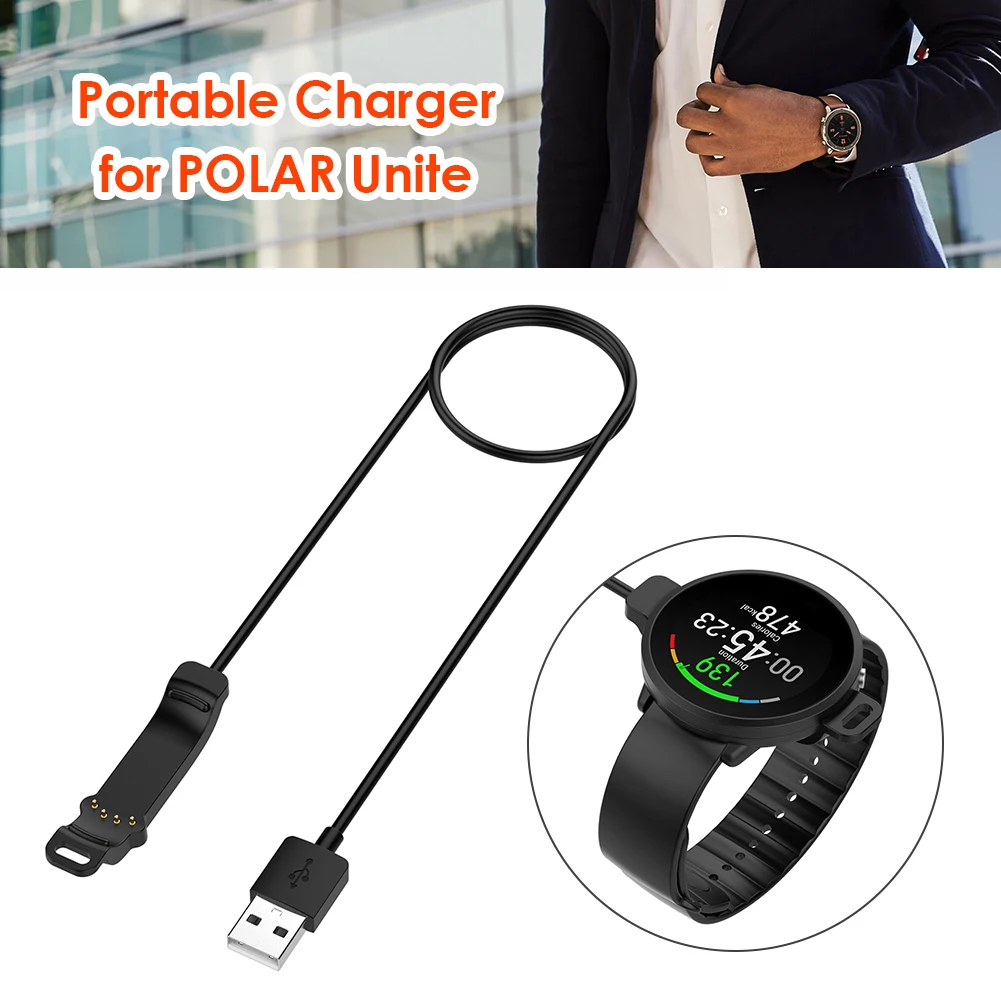 Fast Charger Cable For POLAR Unite Smart watch Charging Cord Line 1m USB Outdoor Shopping Wearing Accessories