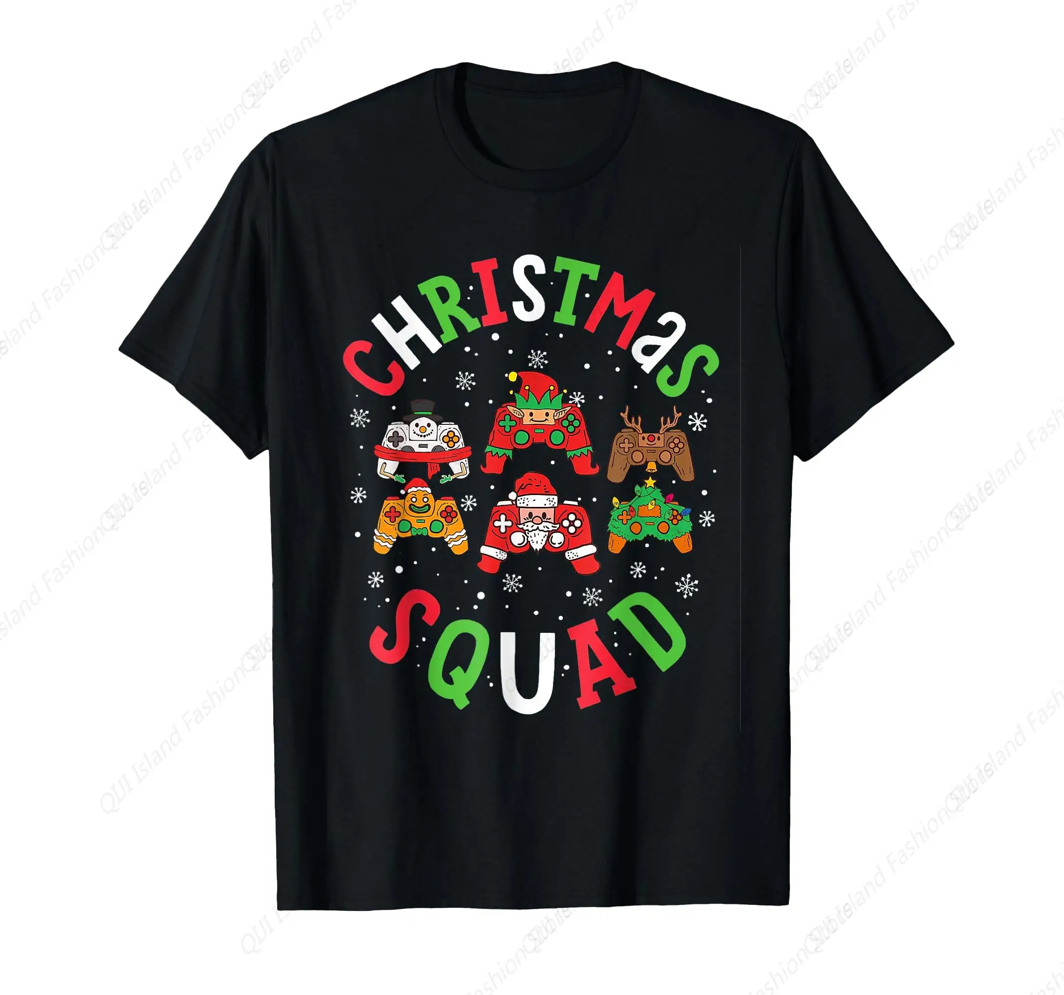 

Christmas Squad Gamer Controller Xmas Gaming Men Boys Kids T-Shirt