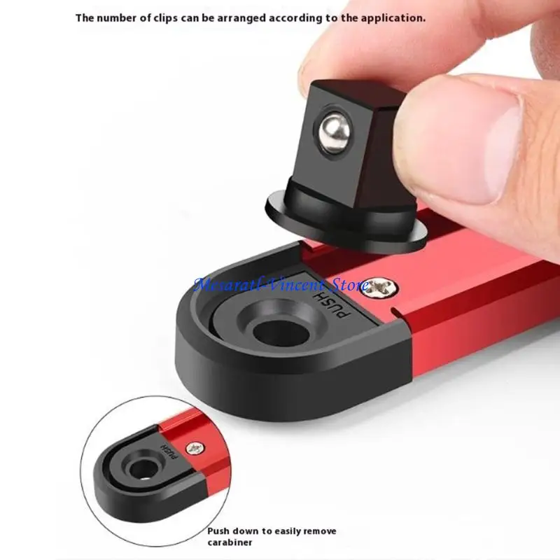 

A70F Aluminum Socket Holder Socket Organizers set for Efficient Tool Storage