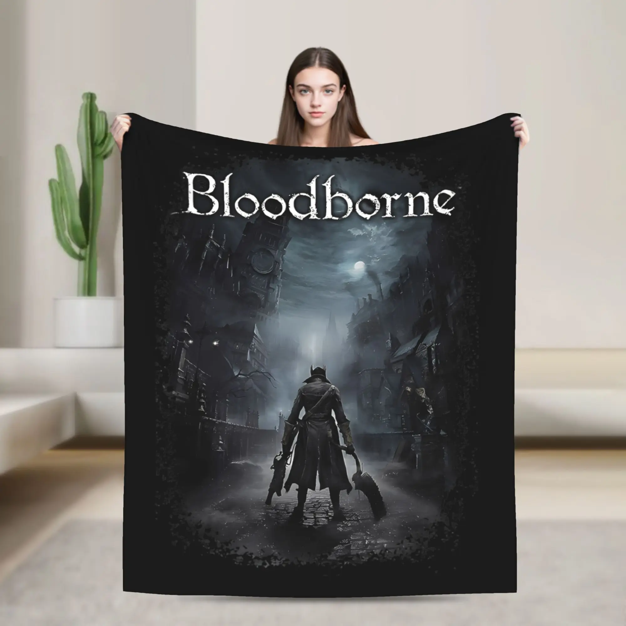 Bloodborne Dark Souls Blanket Fleece All Season   Multifunction Super Soft Throw Blankets for Home Outdoor Bedding Throws