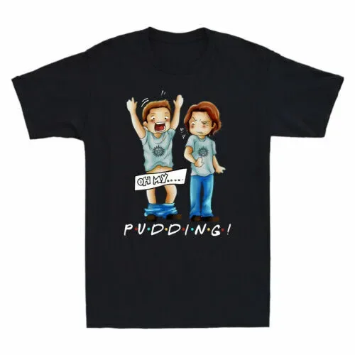 Pudding Oh My Supernatural Dean & Sam Winchester Funny Parody Men T-Shirt S-5XL