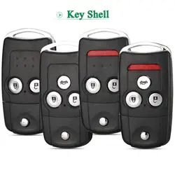 jingyuqin 2/3/4 Buttons Flip Car Remote Key Shell Case For Honda Accord CR-V HR-V City Jazz Odyssey Shuttle Civic Fob Replace