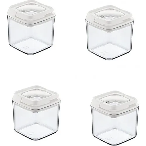 Ksv Contalı Pls. With handle Food Supplies Jar-4'lü Storage Container 700 ml.