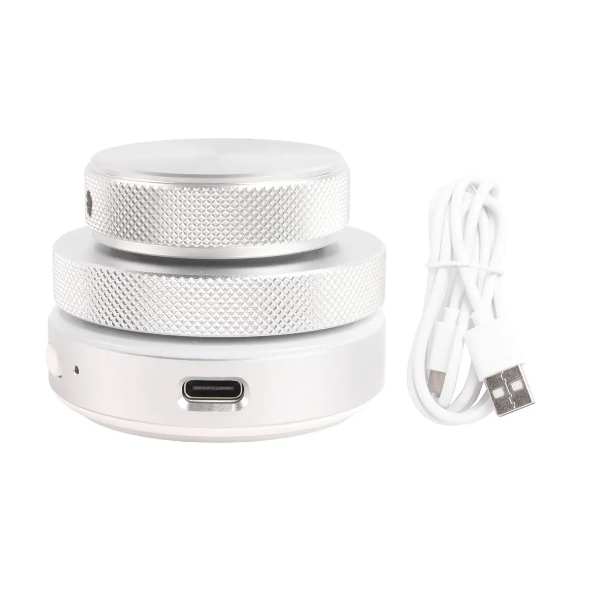 【DT56】Volume Control Knob 2.4G Bluetooth USB C Wired Multimedia Controller Knob with RGB Light for Phone Tablet PC