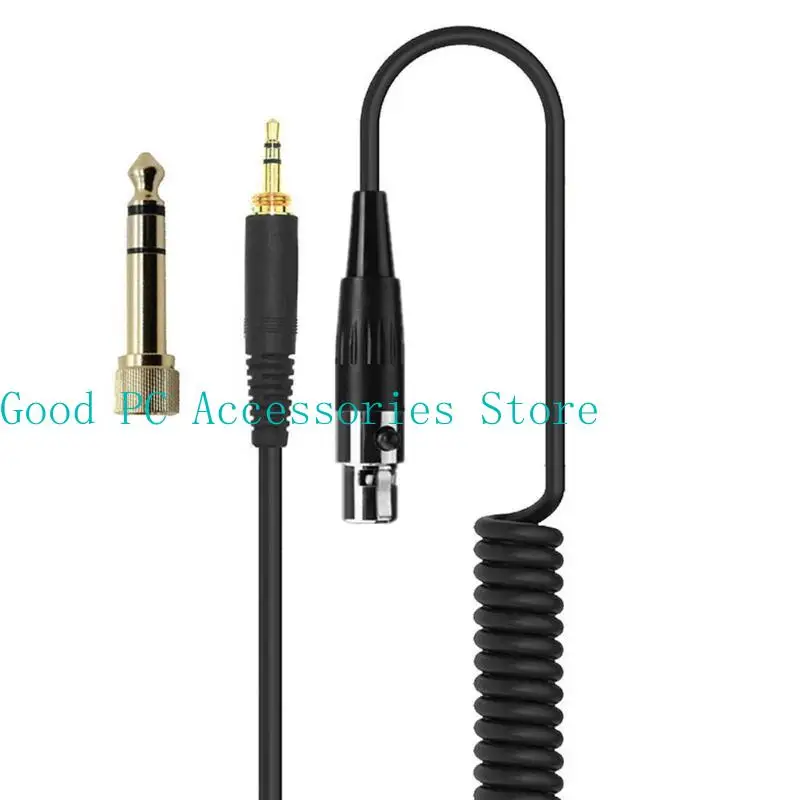 Spring Headphone Cable for AKG K240 K702 Q701 K271 K267 K712 Headset Replacement Audio Wire 6.35 / 3.5mm Male to Mini XL