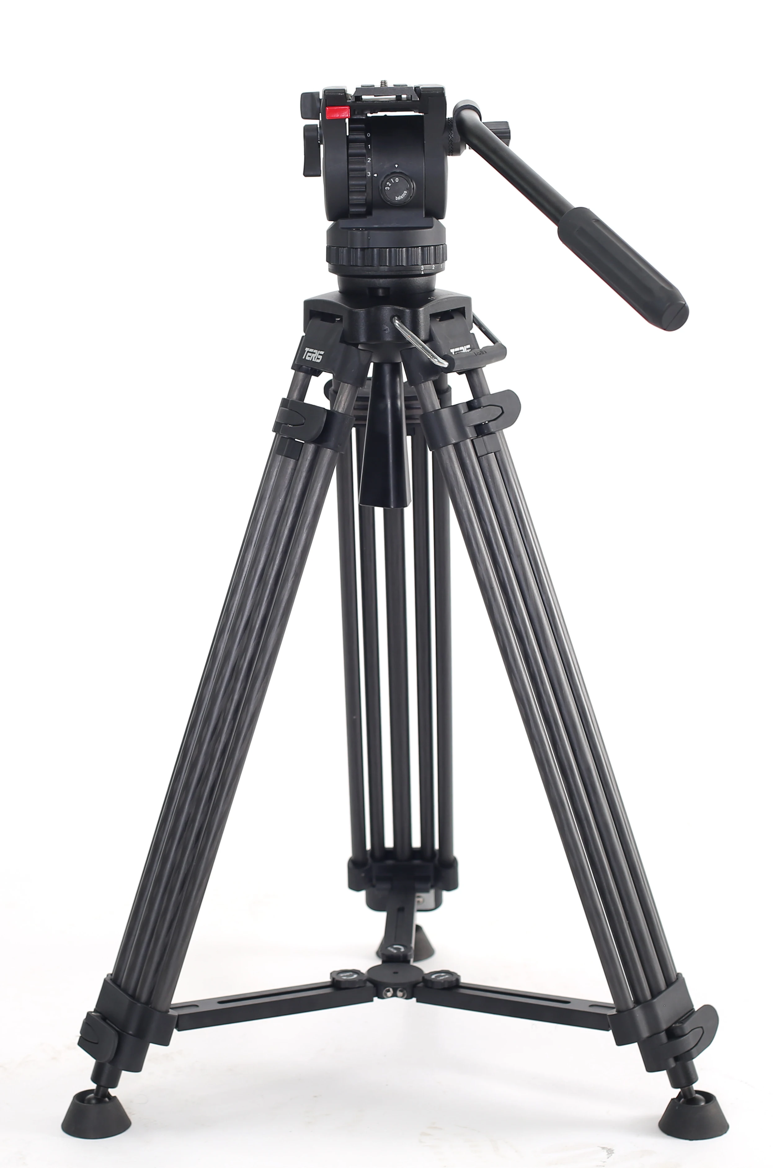 TERIS TCE-AL/TCE-CF Plus Fluid Head & Tripod Kit suitable for Camera FS5 Z280 A7 for Canon 5D C200  BMPCC Z-CAM E2 S/F6 Camera