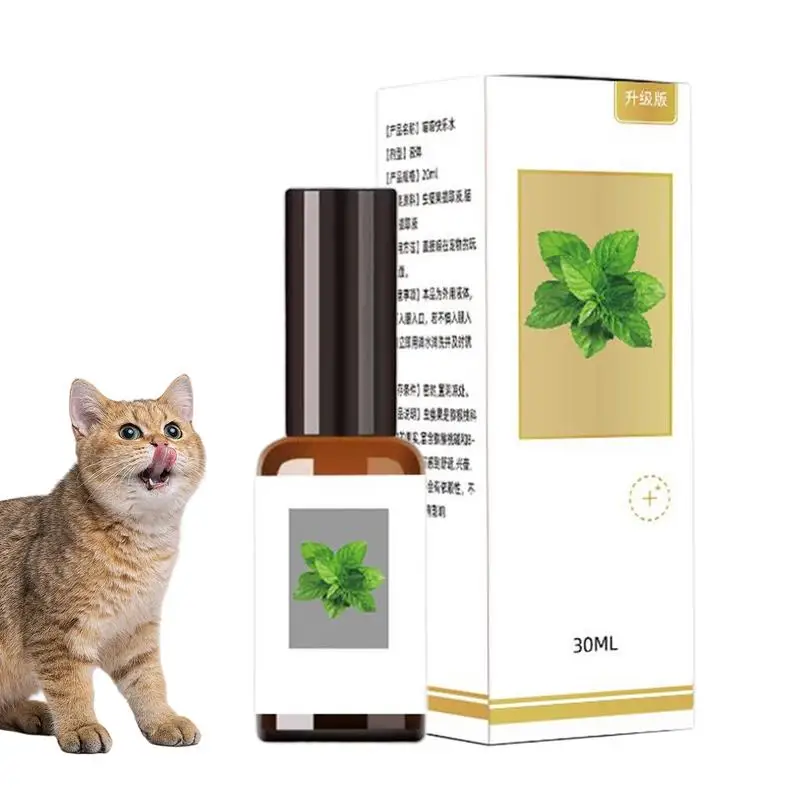 Catnip Spray For Scratching Post 30ml Portable Plant Extract Cat Spray Mild Training Tool High Potency Stress Relief Attract