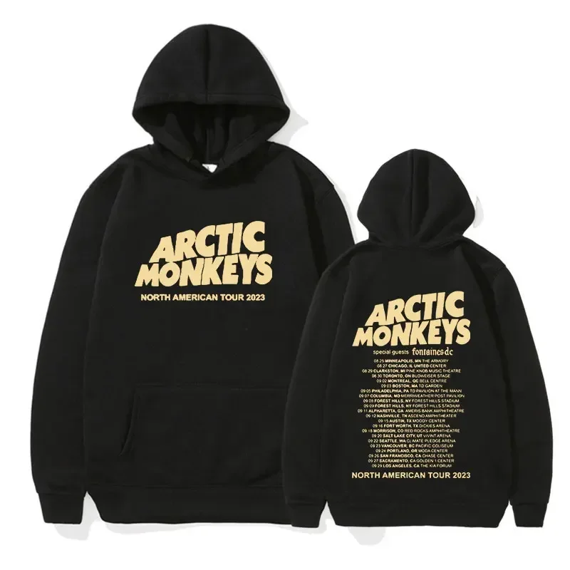 

Пуловер Arctic Monkey Tour с надписью 2023, толстовки, мужские и женские повседневные Модные свитшоты с длинным рукавом, уличная одежда оверсайз в стиле хип-хоп