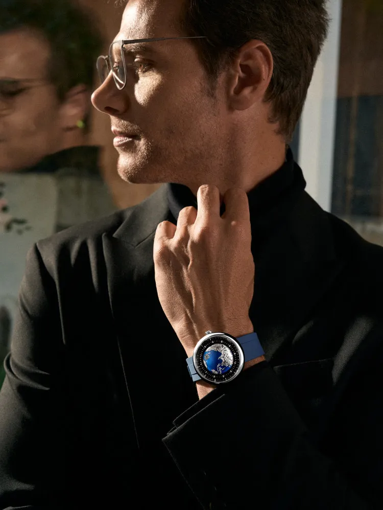 Fashion Exploration Series Art Watch Blue Planet II Trendy Casual Men's Watch