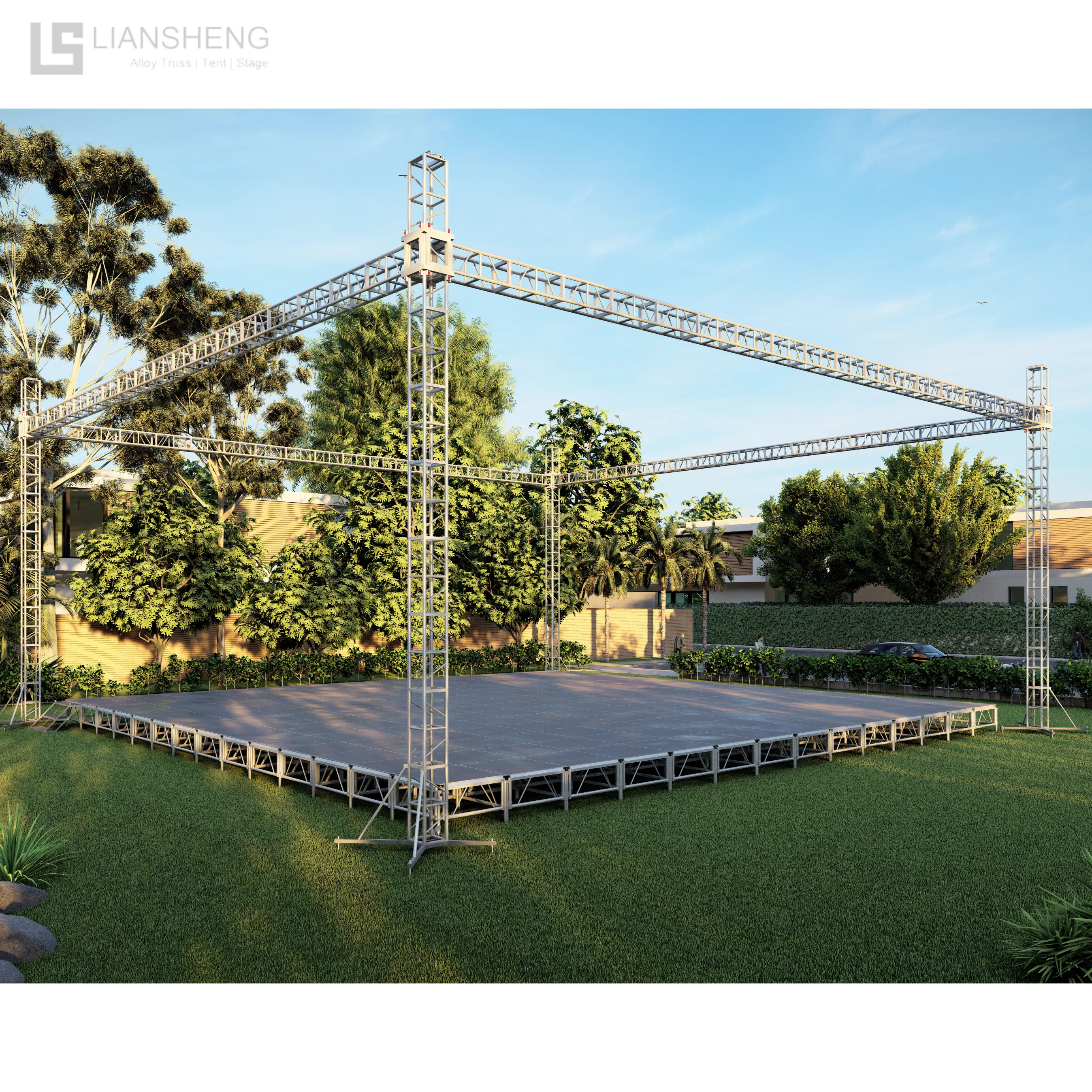 Aluminum Stage Structure LED Screen Support Trusses Spigot Truss Exhibition Trade Show Truss System