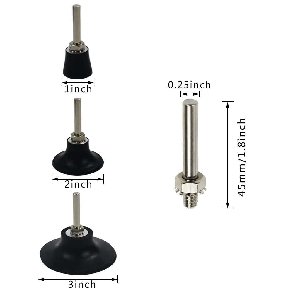 1&2&3 Inch Quick Change Universal Holder Disc Pad with 1/4