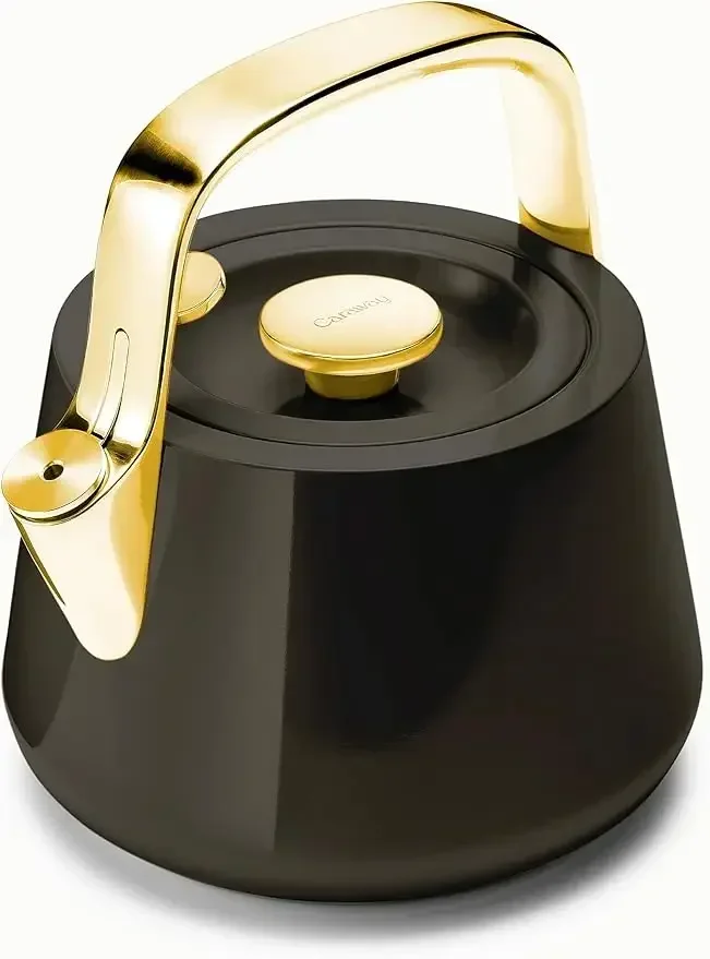 

Hot SalesCaraway 2 Quart Whistling Tea Kettle - Durable Stainless Steel Tea Pot - Fast Boiling