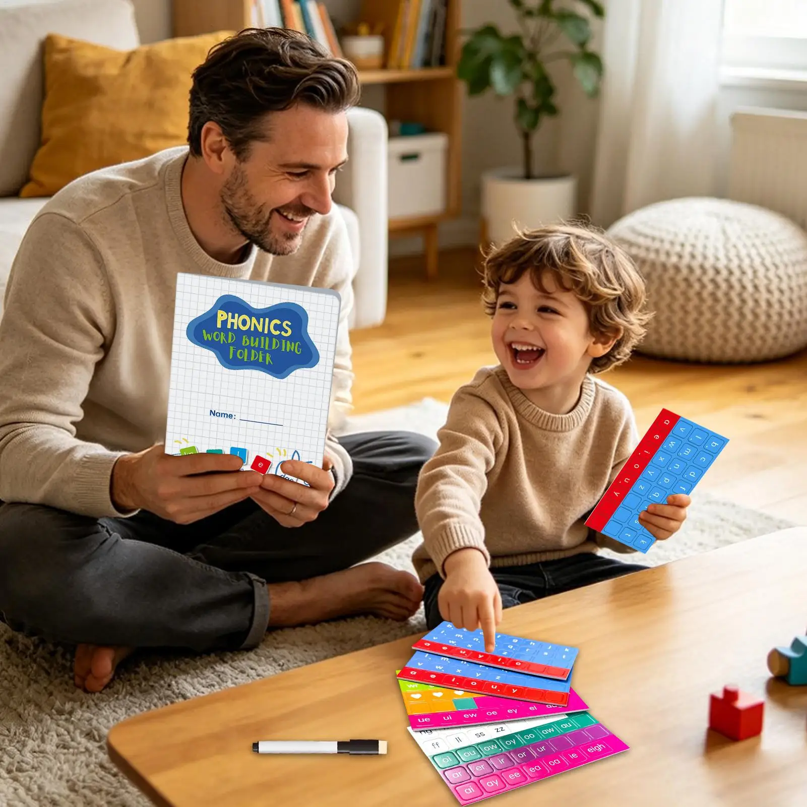 Magnetic Phonics Tiles Educational Interactive Complete Set Learn To Read Phonics Games For Kids Boys Preschool Kindergarten