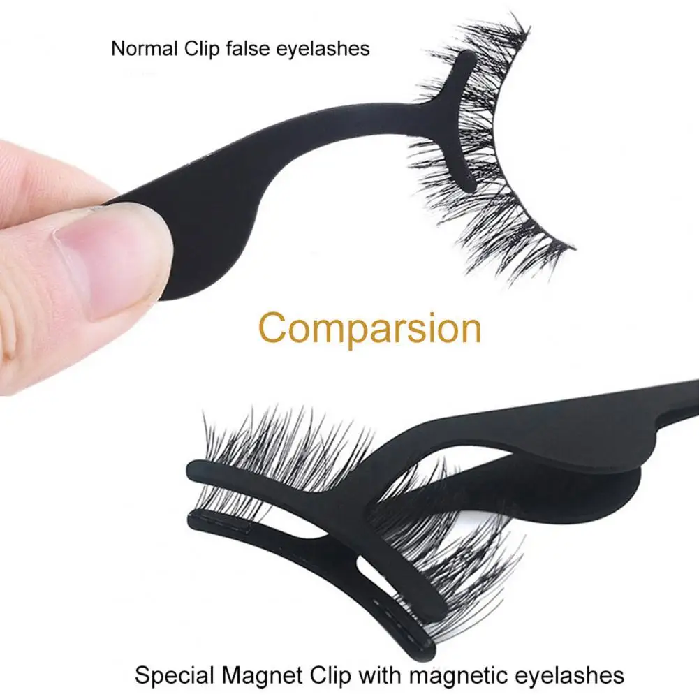 Ergonomic Portable for Magnetic Lashes Tweezer Widen Handle Eyelash Applicator Stainless Steel Eyelash False for Magnetic Lashes