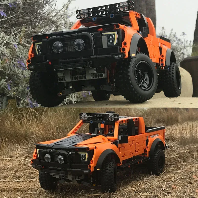 NEW MOC "DESERT SNAKE" RAPTOR PRERUNNER Pickup Cars Modified from Technical 42126 F-150 Raptor Building Blocks Model Toys