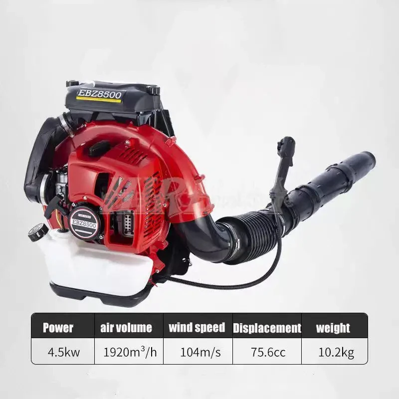 

Air Blower Snow Blower 2 Engine Stroke With Backpack 75.6cc EBZ8500 High Power Hair Dryer Site Dust Removal Fire Extinguisher