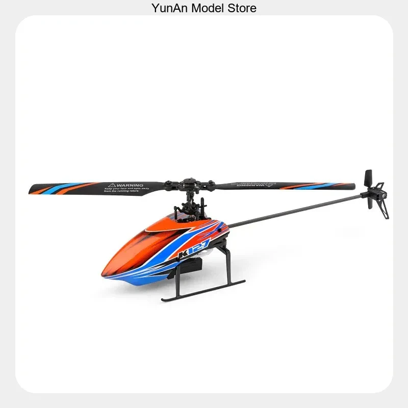 XK K127 4-Channel RC Helicopter Flybarless Single Rotor Barometric Altitude Hold Self-Stabilizing Hobby Model