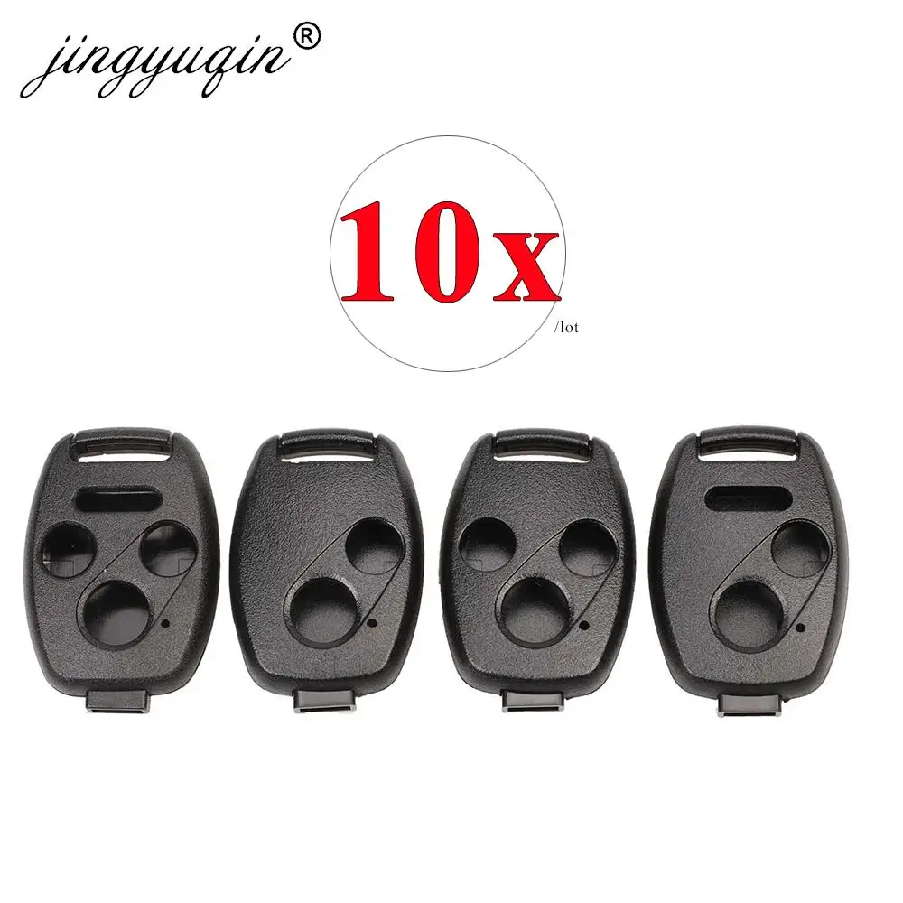 jingyuqin 10pcs/lot 2/34 Buttons Remote Key Case Shell Fob for HONDA Accord CRV Pilot Civic Fit Fob