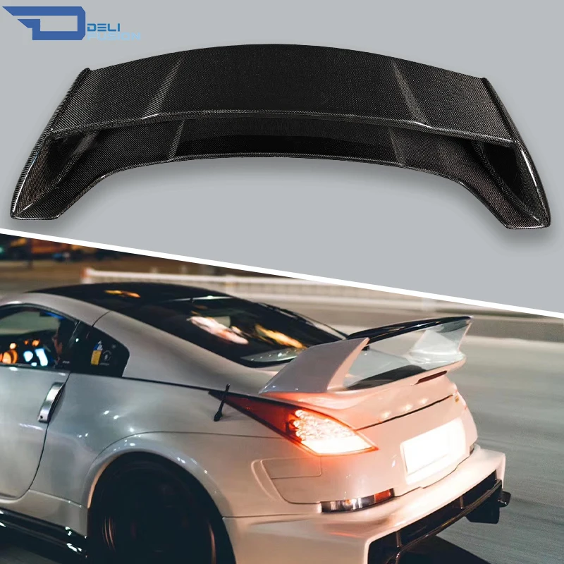 

For 2003-2008 Nissan 350Z Z33 AM Type Rear Spoiler Wing Carbon Fiber CF High Quality Auto Exterior Body Kit Accessories