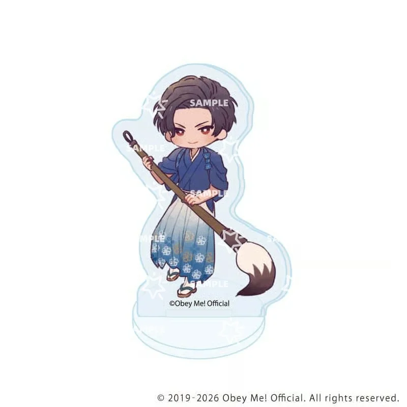 HOT Game Obey Me! Q-version Satan Belphegor Lucifer Leviathan Character Acrylic Stand 10CM Desktop Ornament Cosplay Toy For Gift