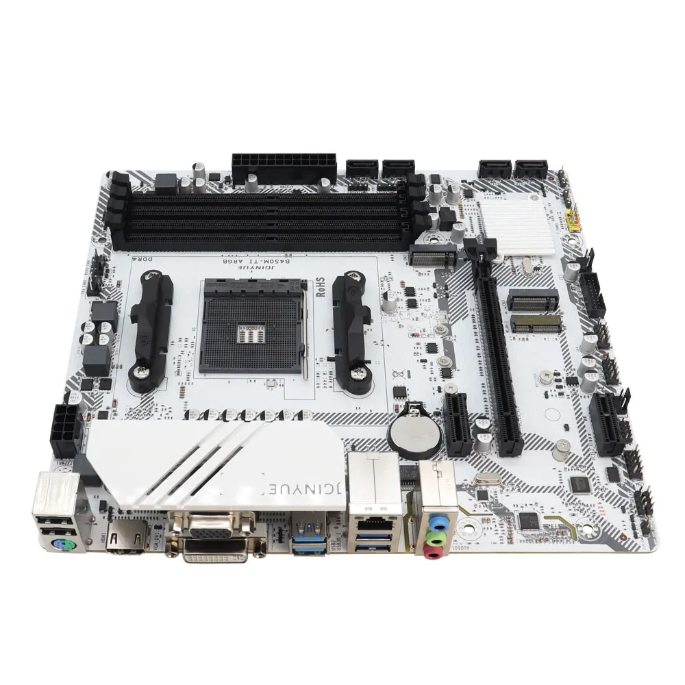 B450M TI AM4 Motherboard 4xDDR4 Slots Max 64G, AMD Ryzen 1000/2000/3000/4000/5000, 4xSATA3.0 6Gbps,  2xM.2 NVME, PCI-E 3.0 X16 - view 8