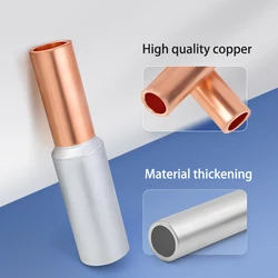 1/5Pcs GTL-10/16/25/35/50/70 Copper Aluminum Crimp Terminal Thickening CU-AL Tube Cable Wire Bimetallic Splice Connector Sleeve