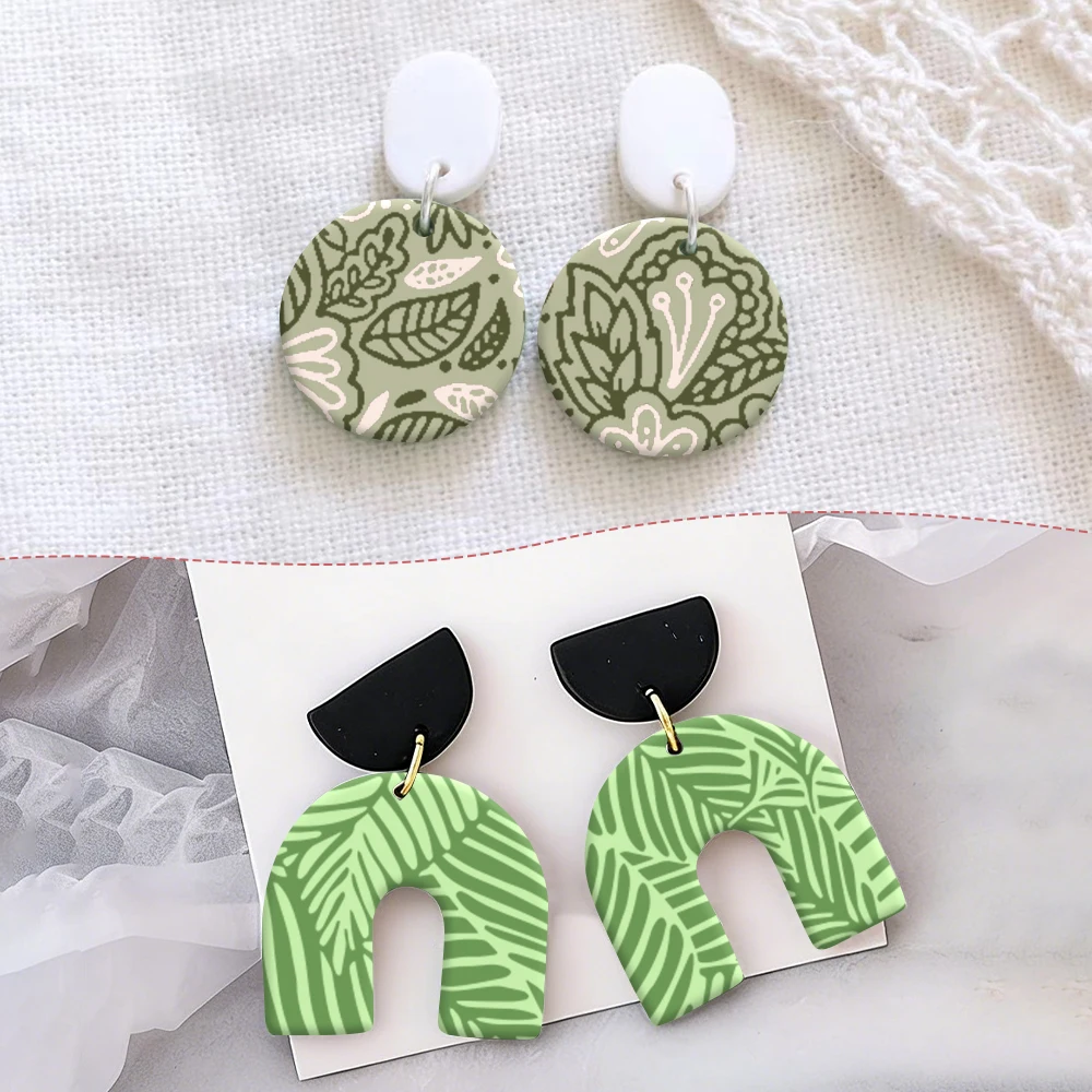 Polymer Clay Silk Screen Stencils,Reusable Sugar Skull/Spider Web Print Templates,DIY Earring Making Tool for Halloween Handmade view 6