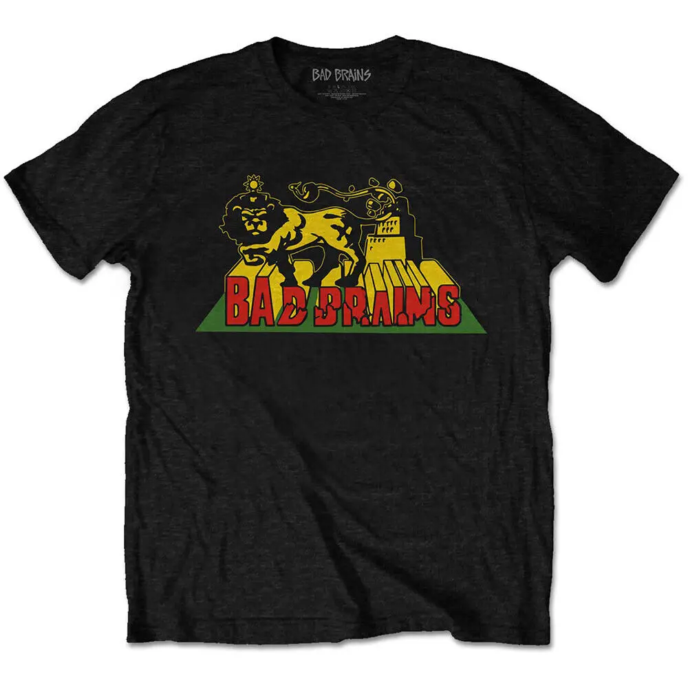 Men's Bad Brains Lion Crush T shirt Medium Black