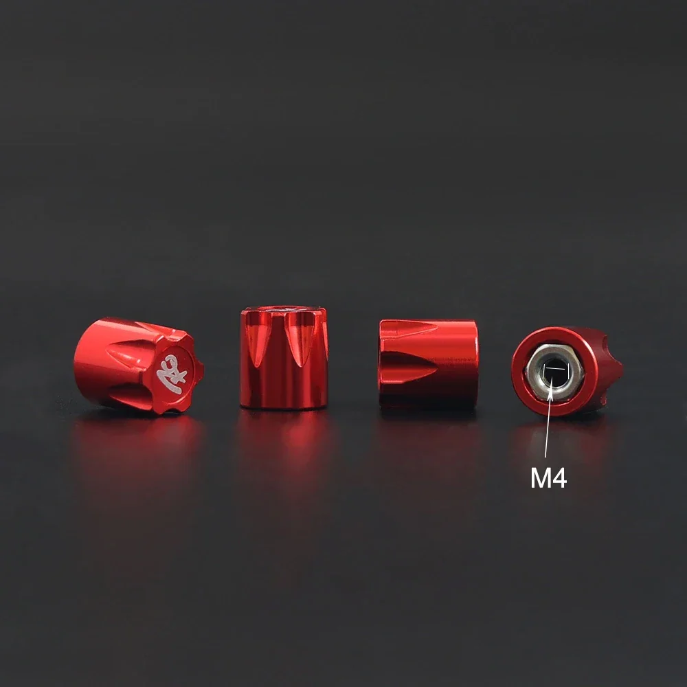 Metal Wheel Rim Center Cap Dust Cap M4 Nut 4PCS for 1/10 RC Crawler Car Axial SCX10 D90 TRX4 TF2 CC01 Capra Upgrade