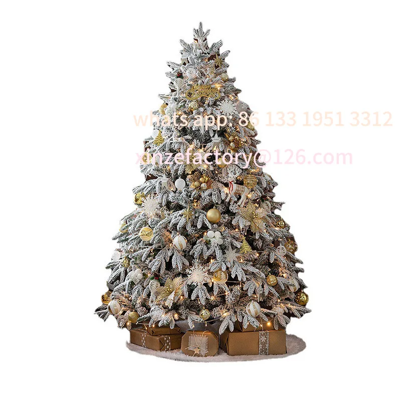 

Simulation encryption PE mixed snow Christmas tree falling snow tree set Christmas decoration large ornament