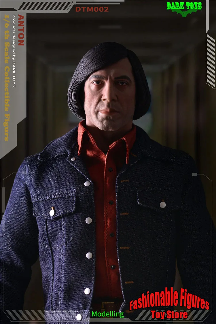 Dark Toys DTM002 1/6 Men Soldier Full Set Killer Anton Javier Bardem 12 Inches Action Figure Model For Fans Collection Gifts