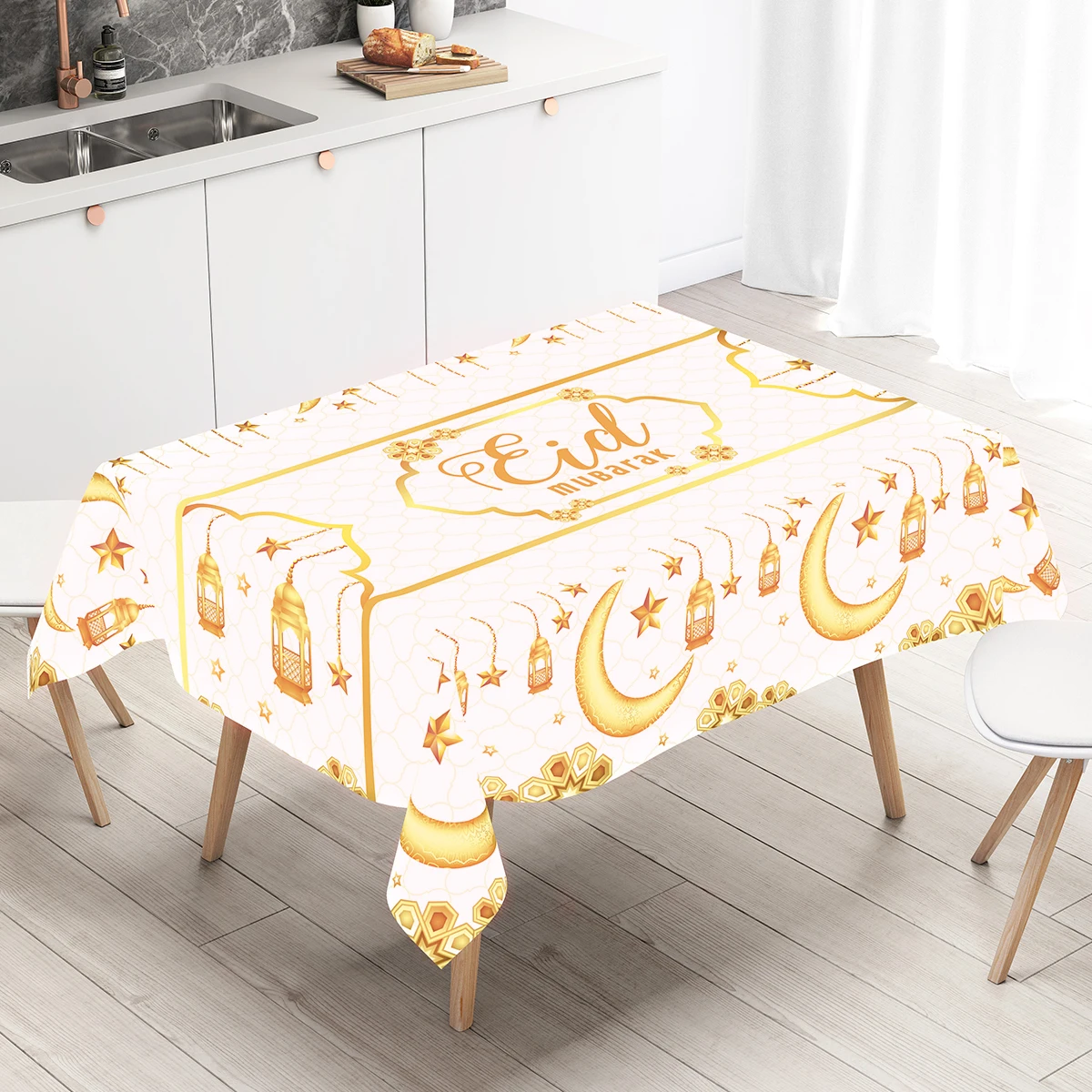 Ramadan Tablecloth Eid Mubarak Decoration for Home 2025 Ramadan Kareem Islamic Muslim Party Eid Al-Fitr Gifts Ramadan Decoration